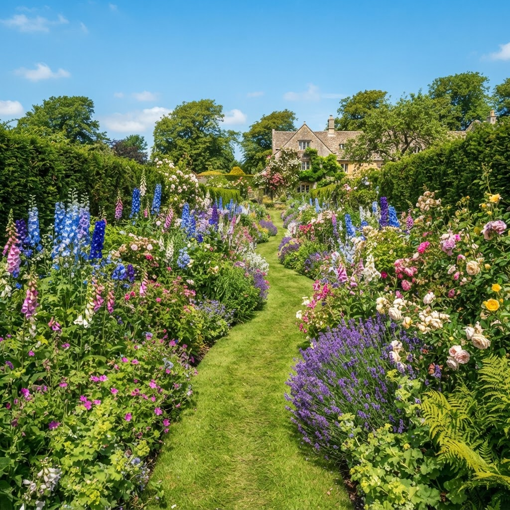 English Garden: Abundance kept just barely in hand